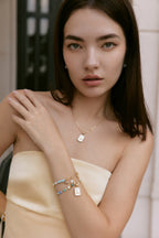 Initial Spell - Blue Lace Agate Bracelet