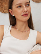 Charm Petite Necklace - Pink Tourmaline
