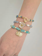 Initial Spell - Mixed Agate Bracelet