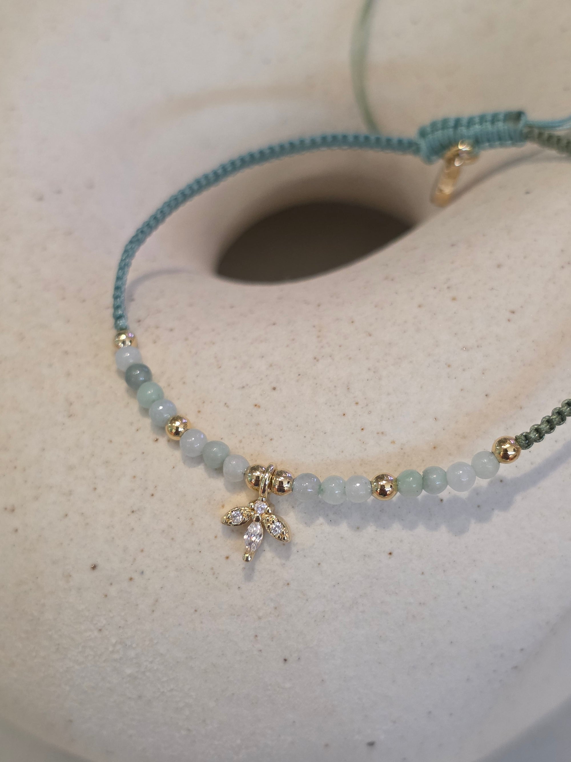 Lucky Leaf Bracelet - Jade