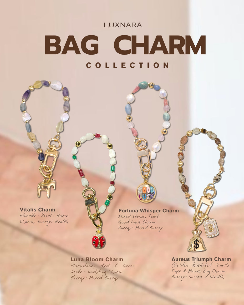 Luna Bloom Charm - Bag Charm Collection