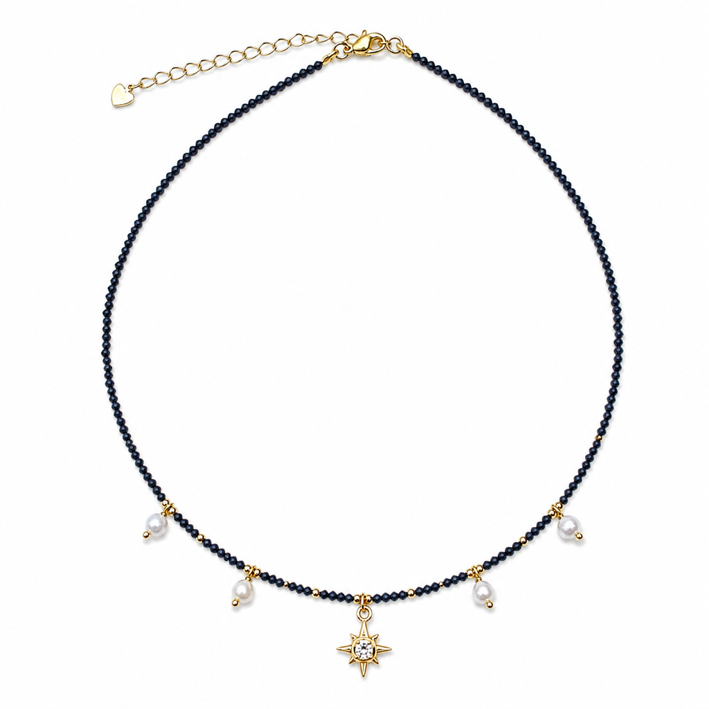 Charm Petite Necklace - Blue Sandstone