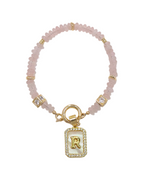 Initial Spell - Rose Quartz Bracelet