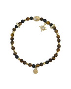 Stardust - Tiger Eye & Black Spinel