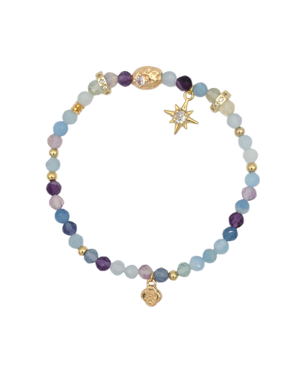Stardust - Fluorite & Aquamarine