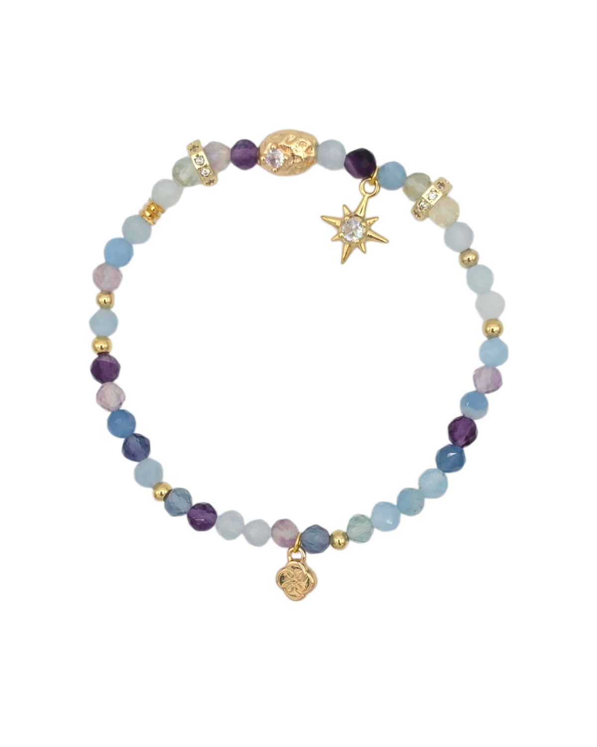 Stardust - Fluorite & Aquamarine
