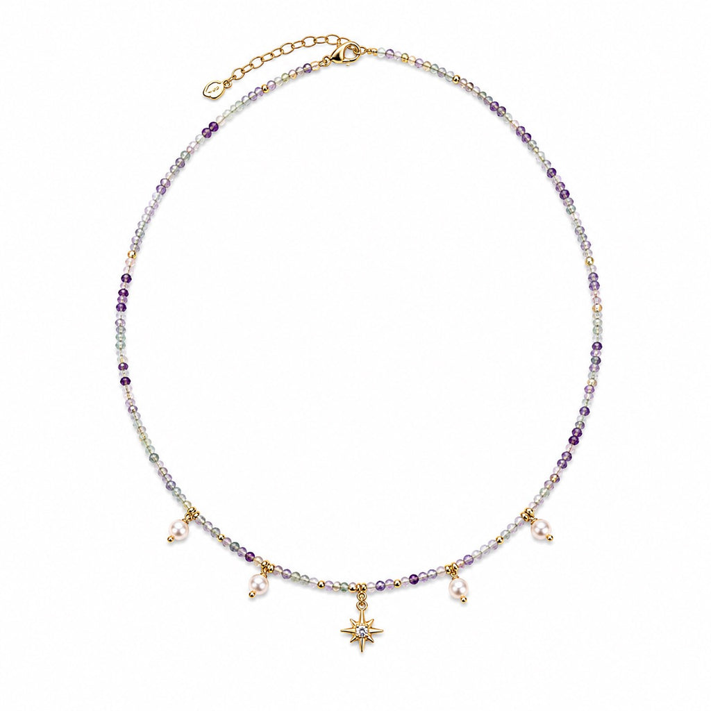 Charm Petite Necklace - Fluorite
