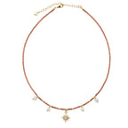 Charm Petite Necklace - Golden Sandstone