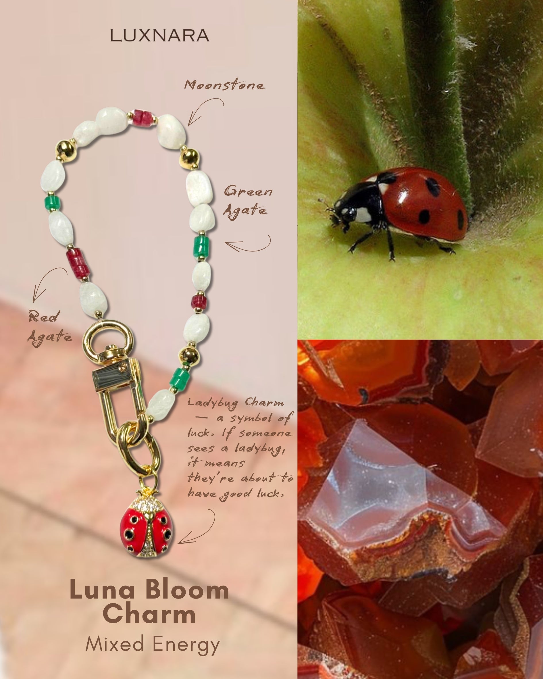 Luna Bloom Charm - Bag Charm Collection