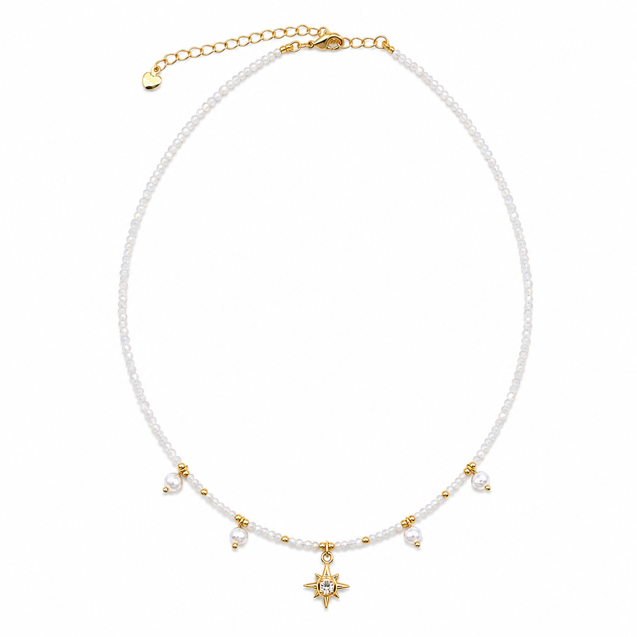 Charm Petite Necklace - Moonstone