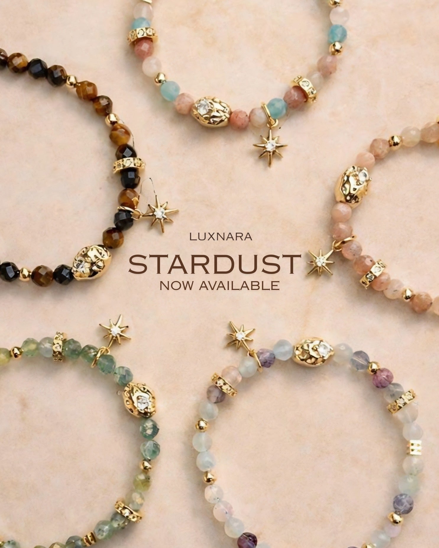 Stardust - Amazonite & Rhodonite & Rose Quartz