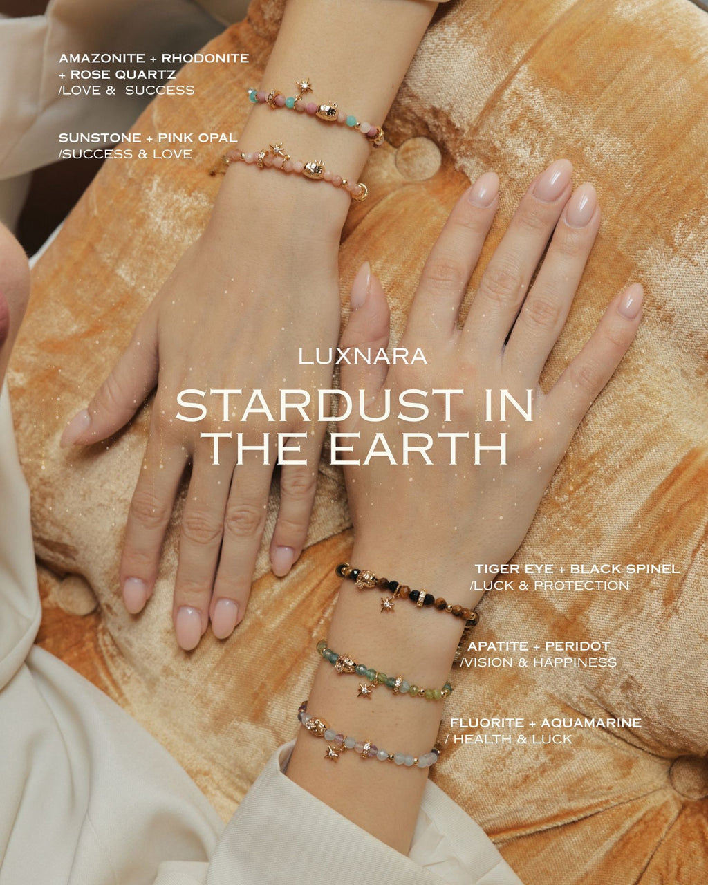 Stardust - Sunstone & Pink Opal