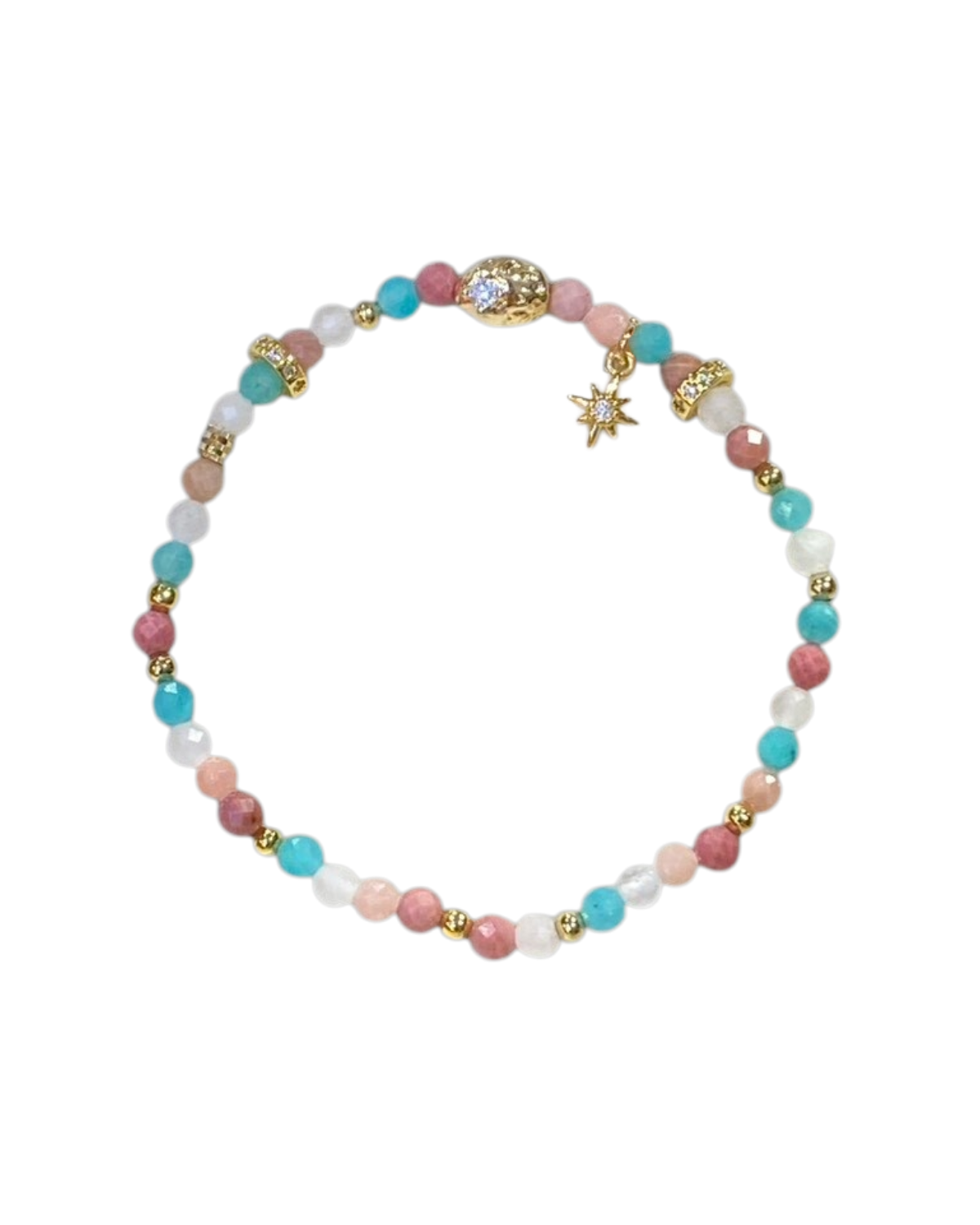 Stardust - Amazonite & Rhodonite & Rose Quartz