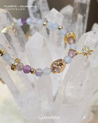 Stardust - Fluorite & Aquamarine