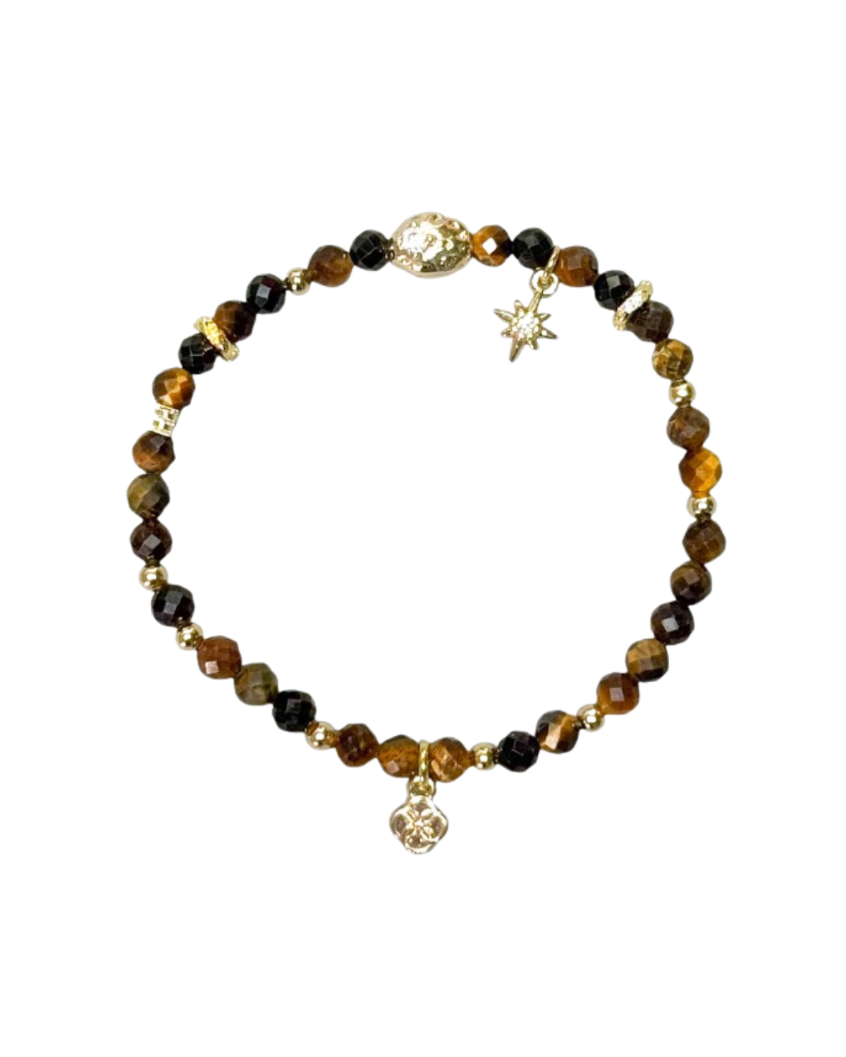 Stardust - Tiger Eye & Black Spinel