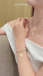 Charm Petite Necklace - Golden Sandstone